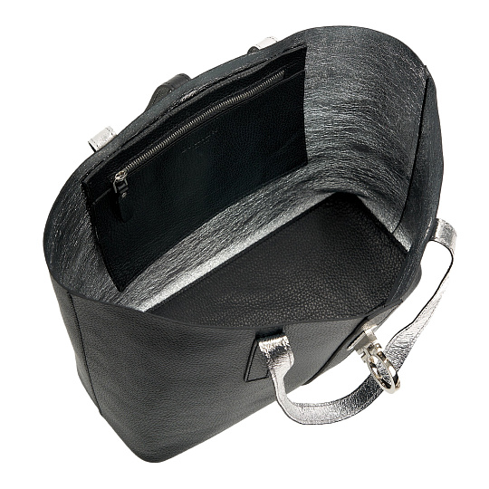 Женская сумка Dr. Koffer из натуральной кожи черная