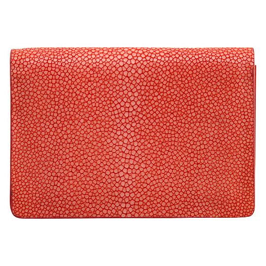 Визитница Dr.Koffer из натуральной кожи красная