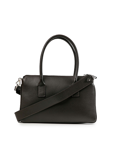 Женская сумка Dr.Koffer из натуральной кожи темно-коричневая