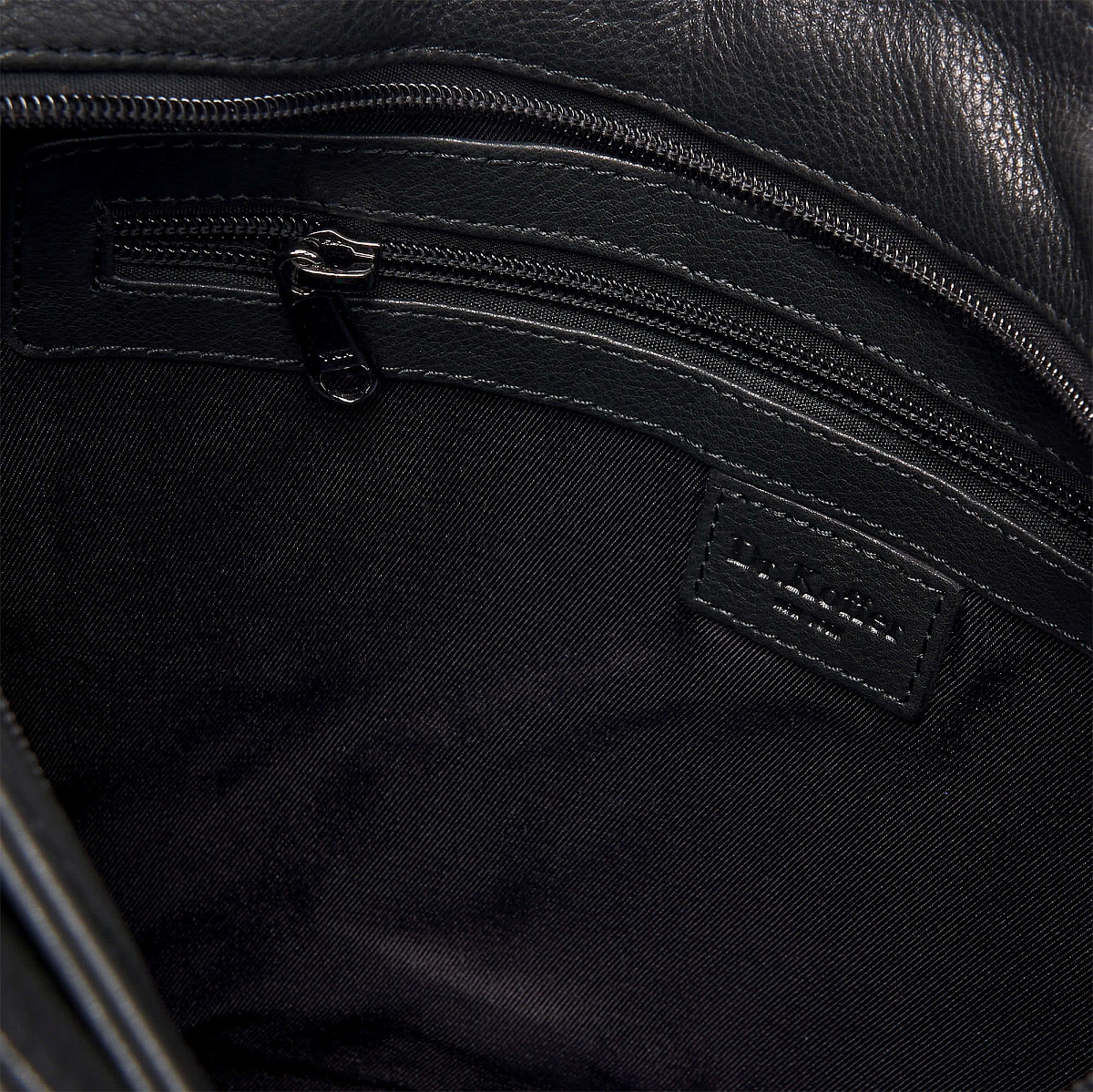 Женская сумка Dr.Koffer из натуральной кожи чёрная