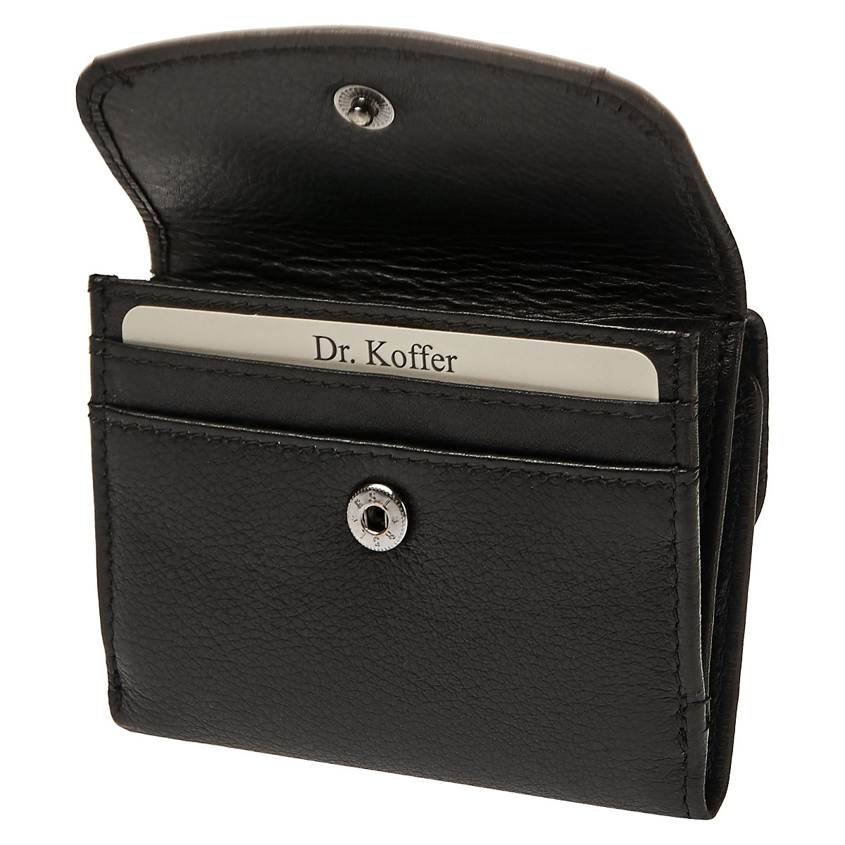 Портмоне Dr.Koffer из натуральной кожи черное