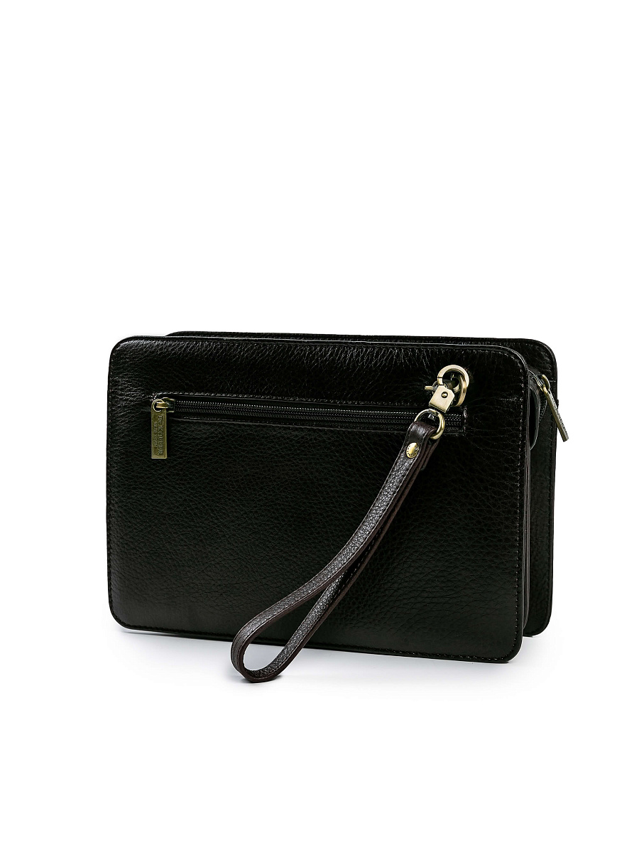 Сумка барсетка из натуральной кожи Dr. Koffer коричневая