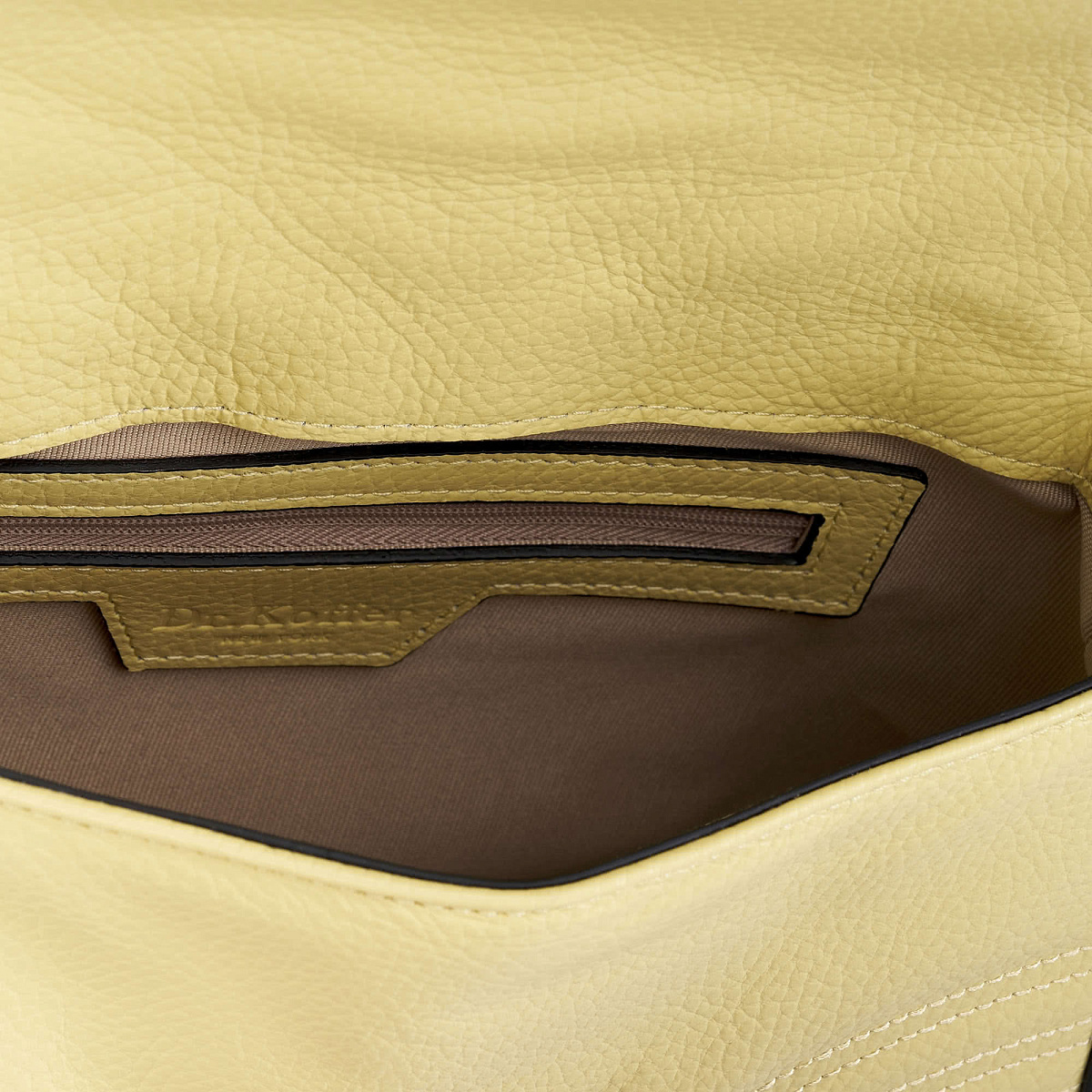 Женская сумка Dr. Koffer из натуральной кожи желтая