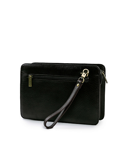 Сумка барсетка из натуральной кожи Dr. Koffer коричневая