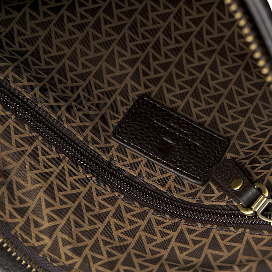 Сумка через плечо Dr.Koffer из натуральной кожи коричневая