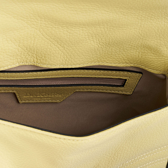 Женская сумка Dr. Koffer из натуральной кожи желтая