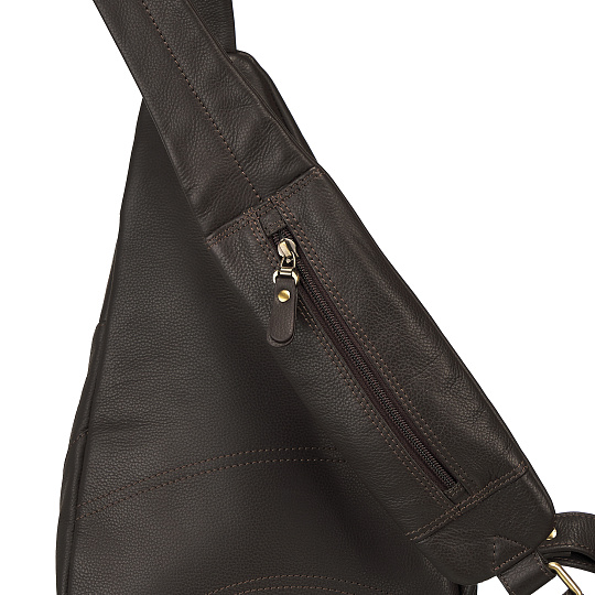 Рюкзак Dr.Koffer из натуральной кожи темно-коричневый