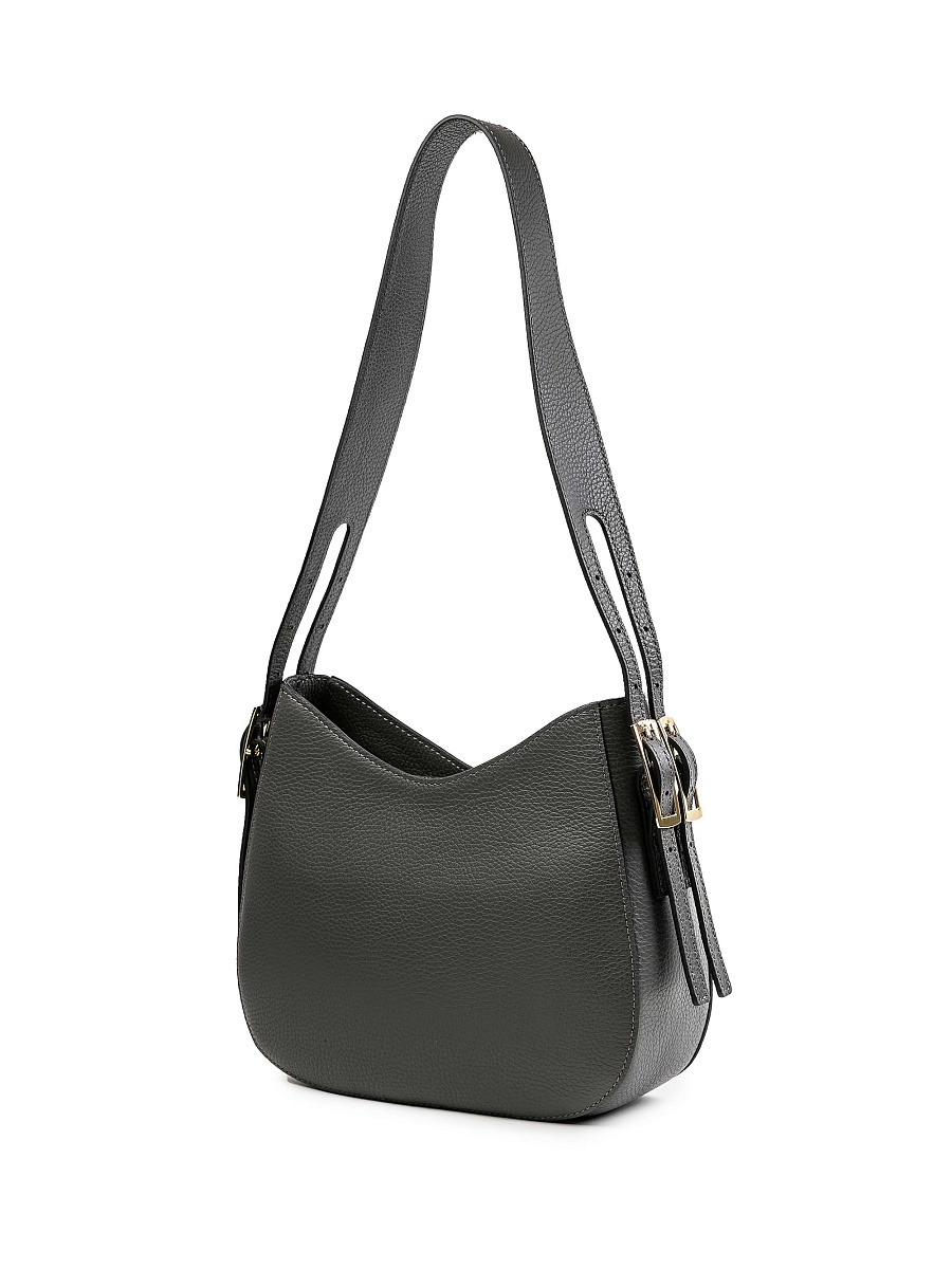 Женская сумка Dr.Koffer из натуральной кожи серая