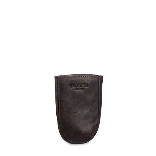Ключница Dr.Koffer из натуральной кожи темно-коричневая