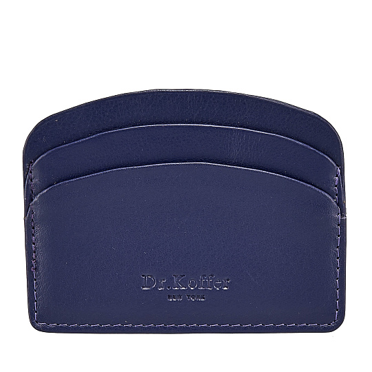 Кредитница Dr.Koffer из натуральной кожи фиолетовая