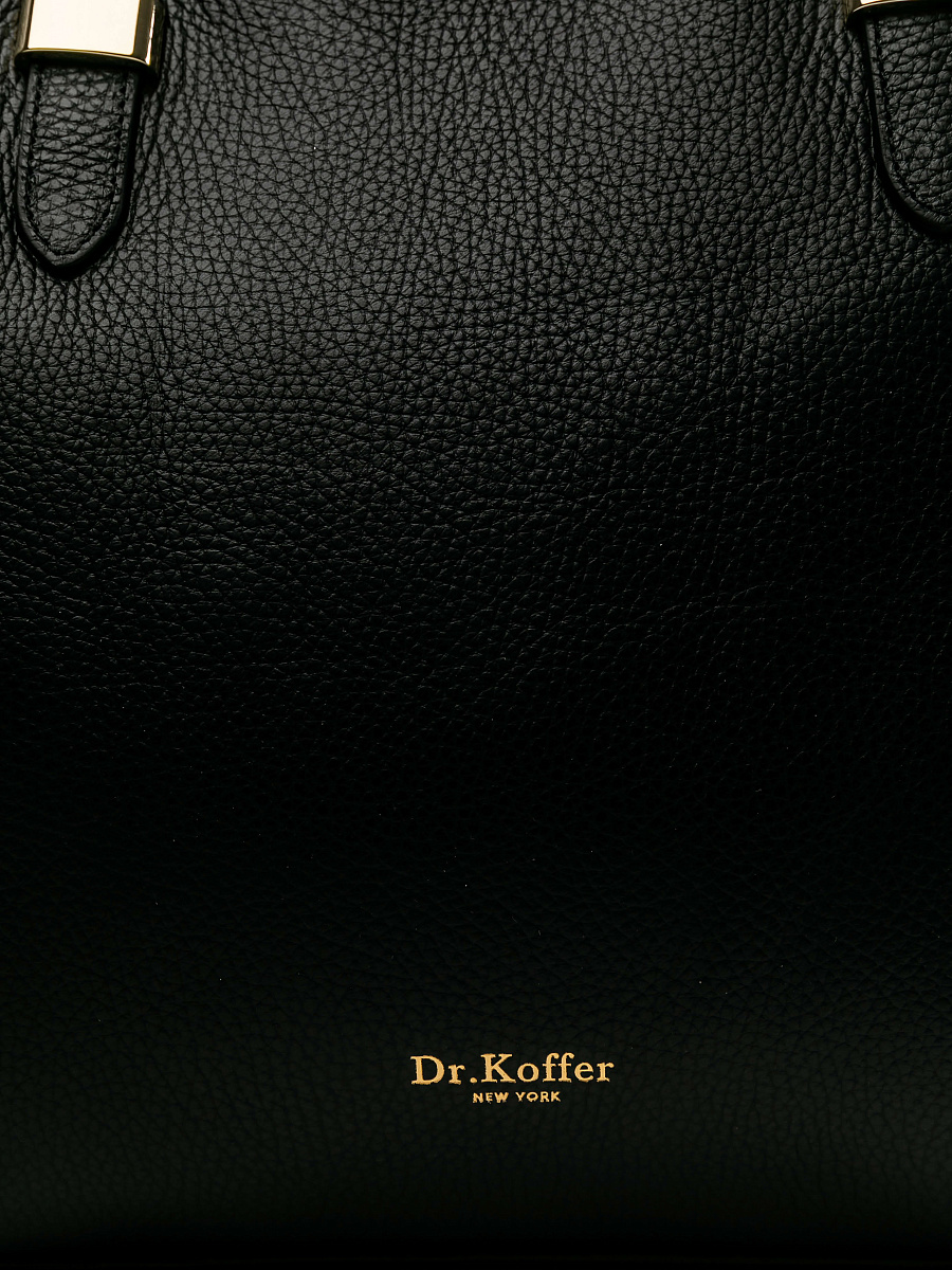 Женская сумка Dr.Koffer из натуральной кожи черная