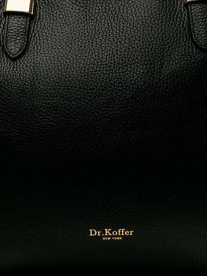 Женская сумка Dr.Koffer из натуральной кожи черная