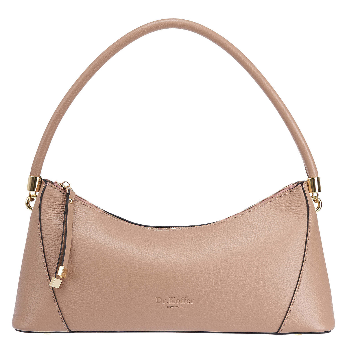 Женская сумка Dr. Koffer из натуральной кожи бежевая