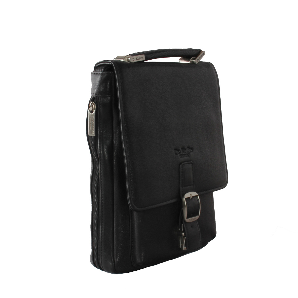 Сумка планшет Dr.Koffer из натуральной кожи черный