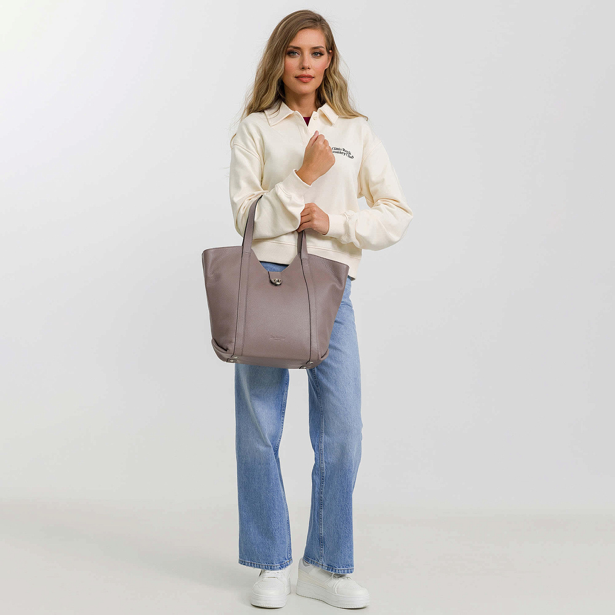 Женская сумка Dr. Koffer из натуральной кожи розовая