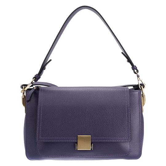 Женская сумка Dr. Koffer из натуральной кожи фиолетовая