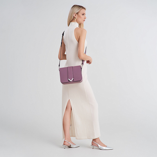 Женская сумка Dr. Koffer из натуральной кожи розовая