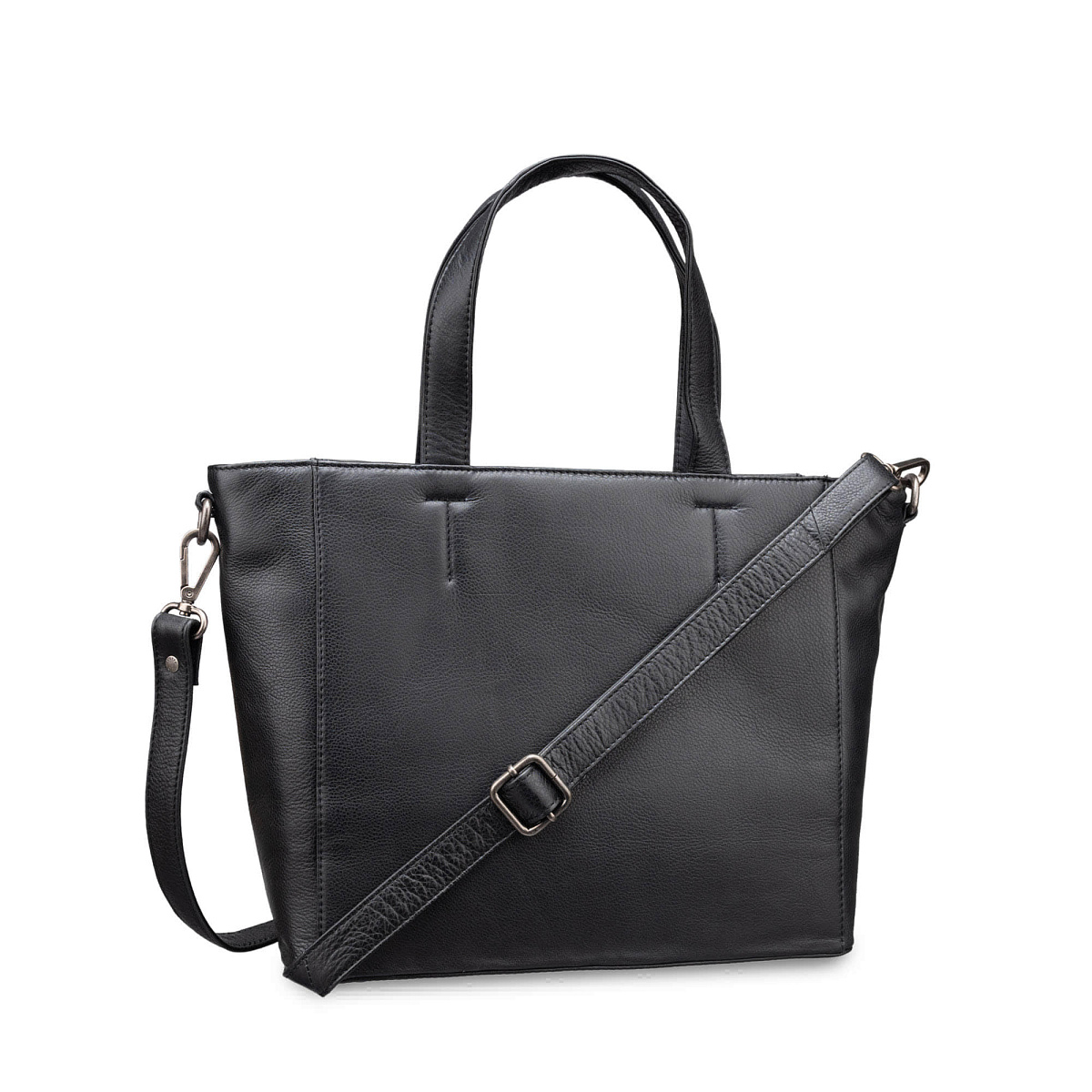 Женская сумка Dr.Koffer из натуральной кожи чёрная