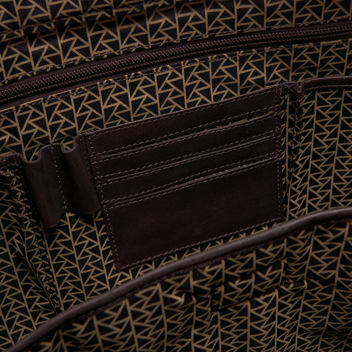 Деловая сумка Dr.Koffer из натуральной кожи темно-коричневая