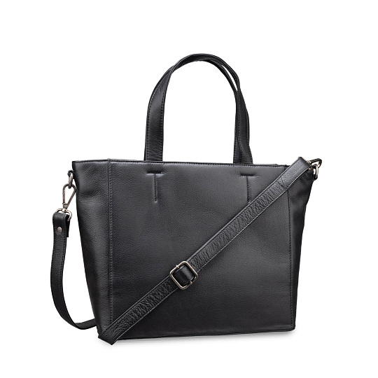 Женская сумка Dr.Koffer из натуральной кожи чёрная