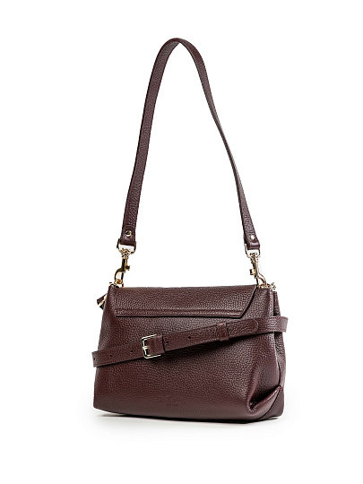 Женская сумка Dr.Koffer из натуральной кожи бордовая