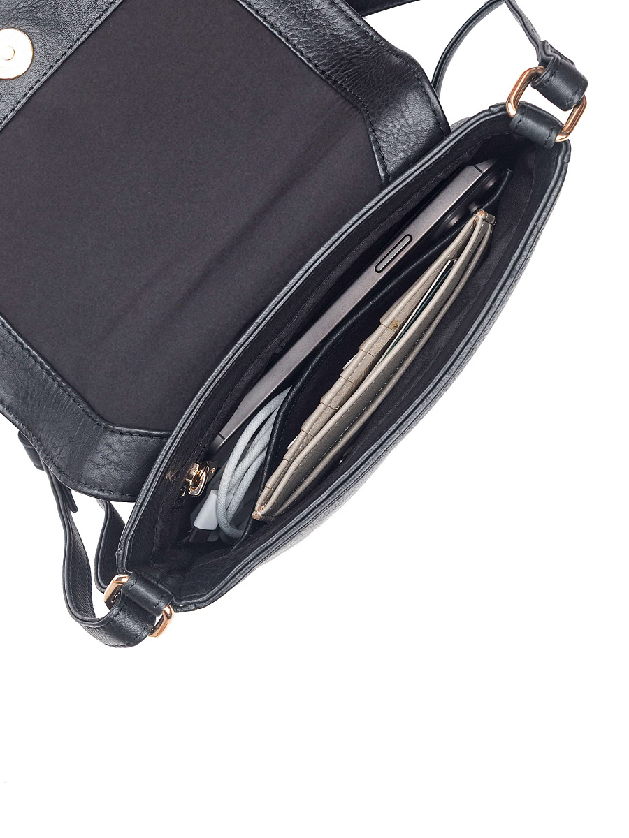 Женская сумка Dr. Koffer из натуральной кожи черная