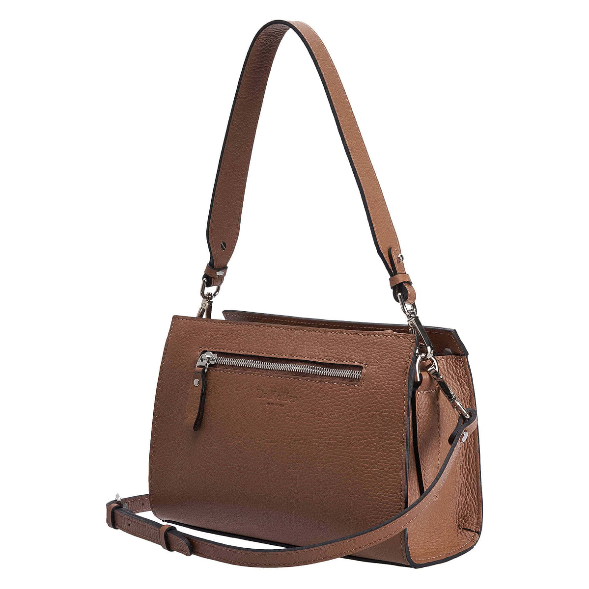 Женская сумка Dr. Koffer из натуральной кожи коричневая