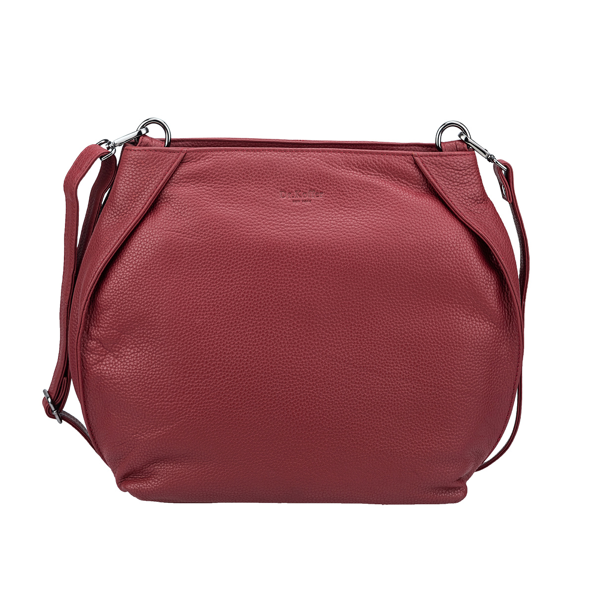 Женская сумка Dr.Koffer из натуральной кожи бордовая