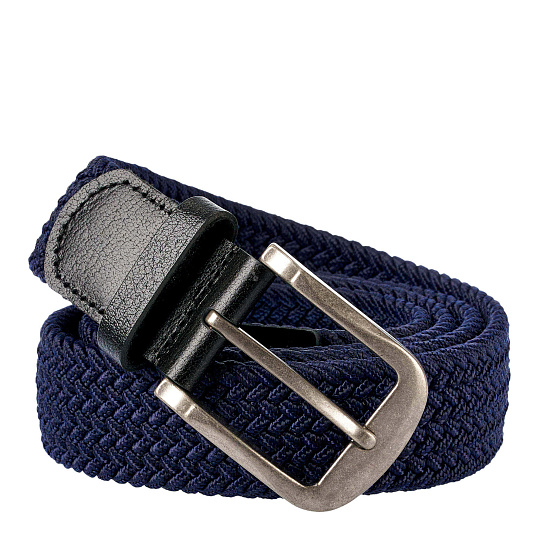 Ремень Dr.Koffer из натуральной кожи и текстиля синий