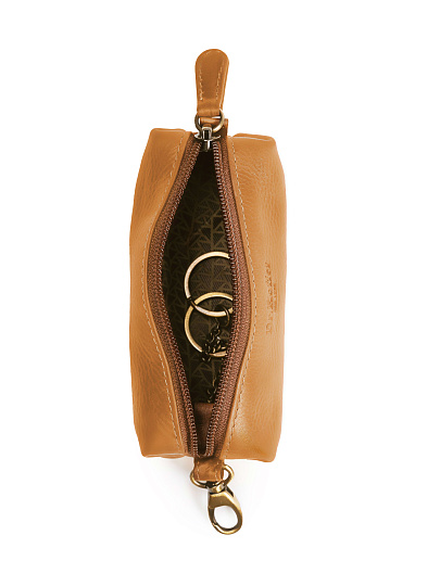 Ключница Dr.Koffer из натуральной кожи светло-коричневая