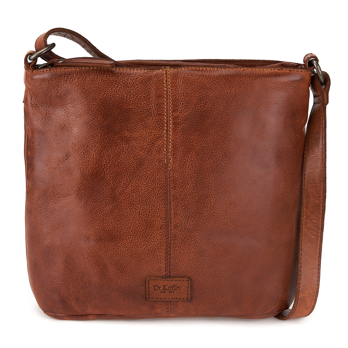 Сумка через плечо Dr.Koffer из натуральной кожи коричневая