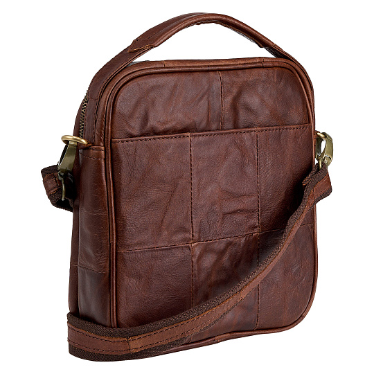 Сумка через плечо Dr.Koffer из натуральной кожи коричневая