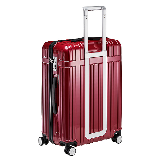 Чемодан на колесах M Dr.Koffer АБС (abs) пластик красный