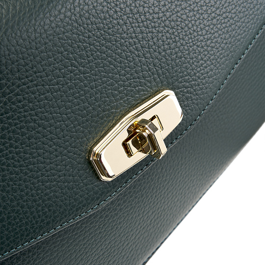 Женская сумка  Dr. Koffer из натуральной кожи зеленая