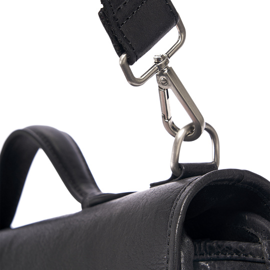 Портфель Dr.Koffer из натуральной кожи черный