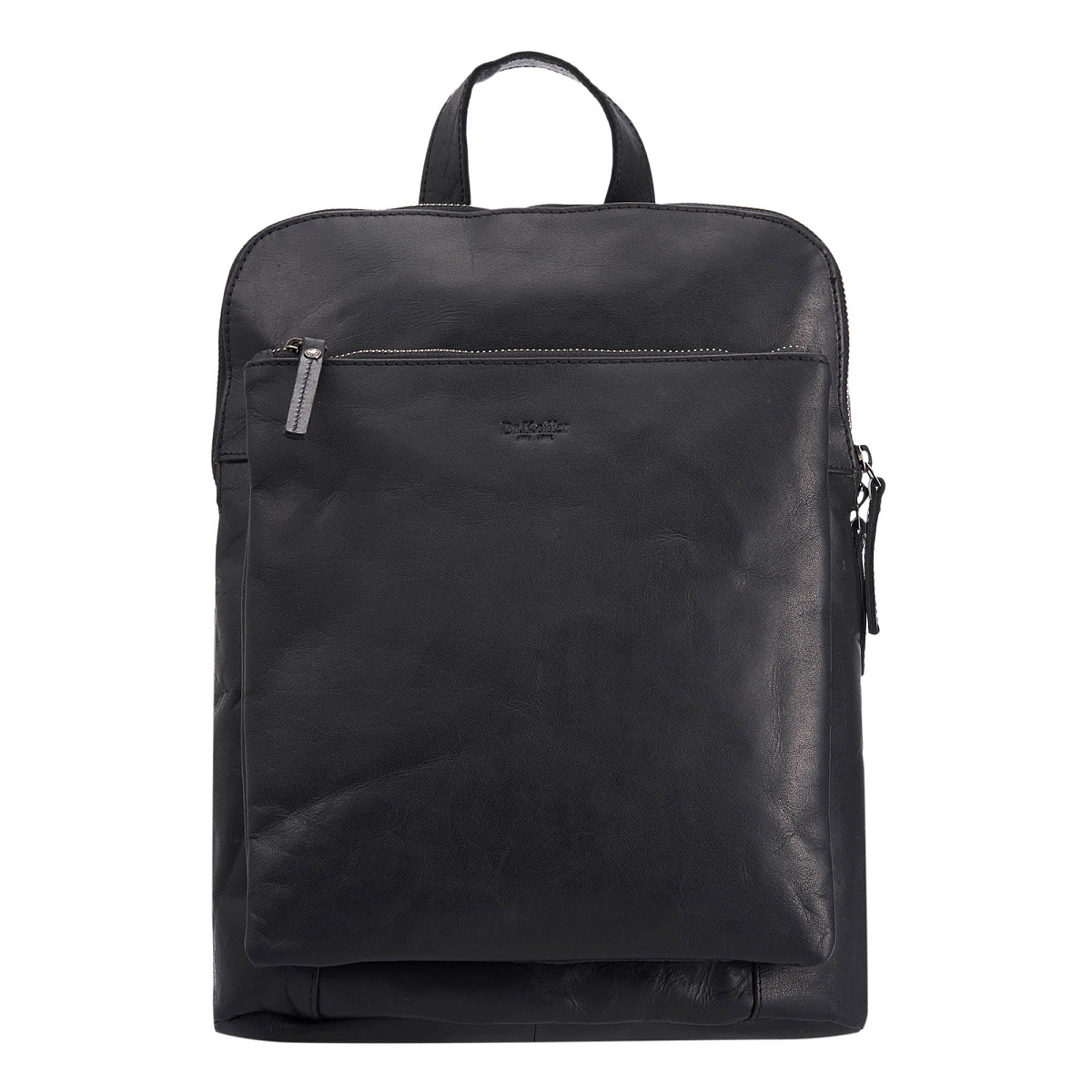 Рюкзак Dr.Koffer из натуральной кожи черный