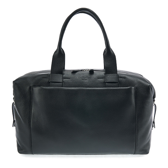 Сумка дорожная Dr. Koffer из натуральной кожи черная