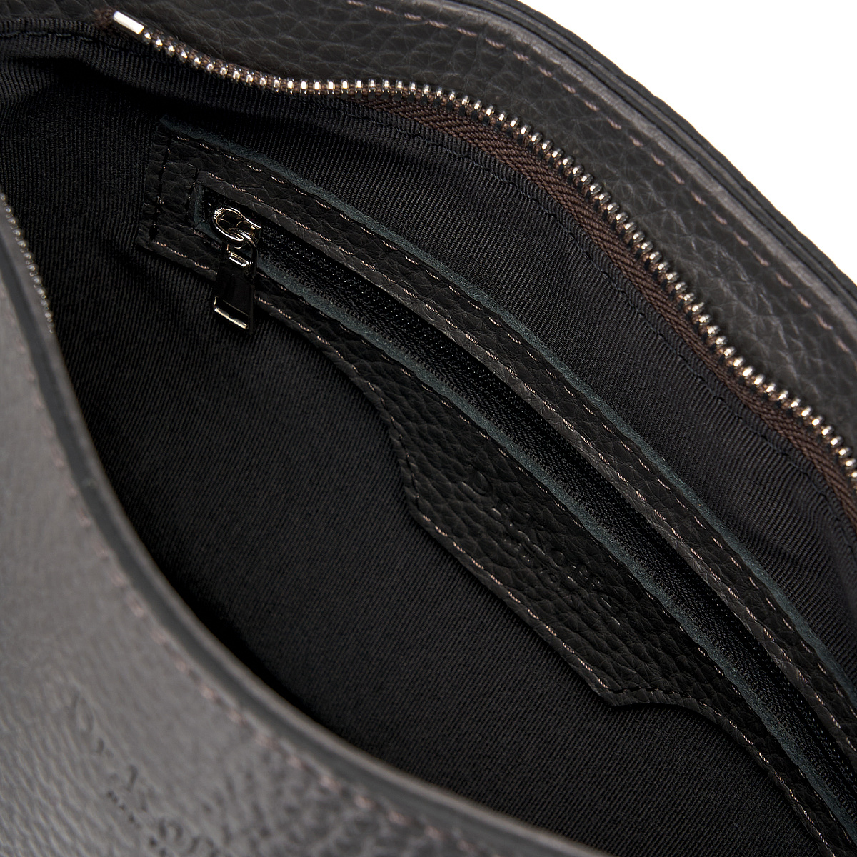 Женская сумка Dr. Koffer из натуральной кожи серая