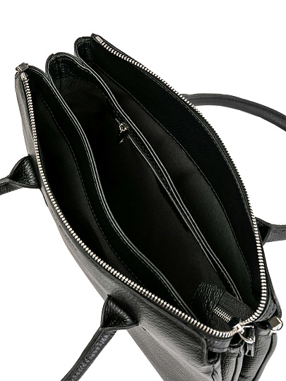 Женская сумка Dr.Koffer из натуральной кожи черная