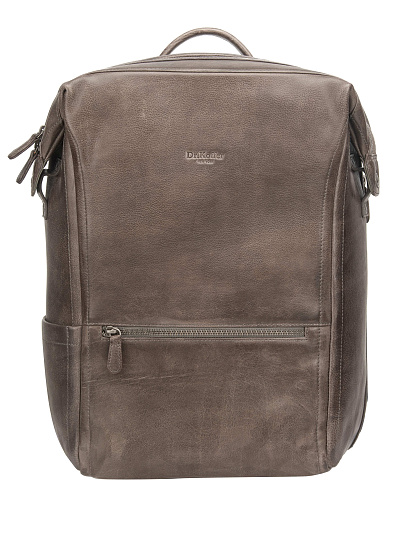 Рюкзак Dr. Koffer из натуральной кожи серый