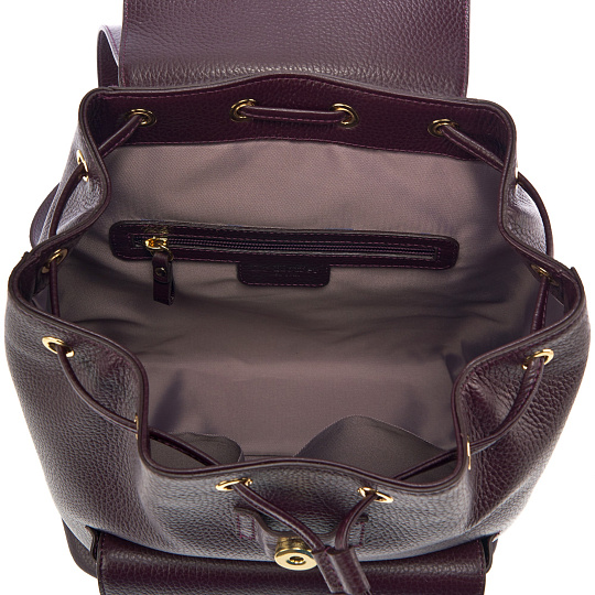 Рюкзак Dr. Koffer из натуральной кожи фиолетовый