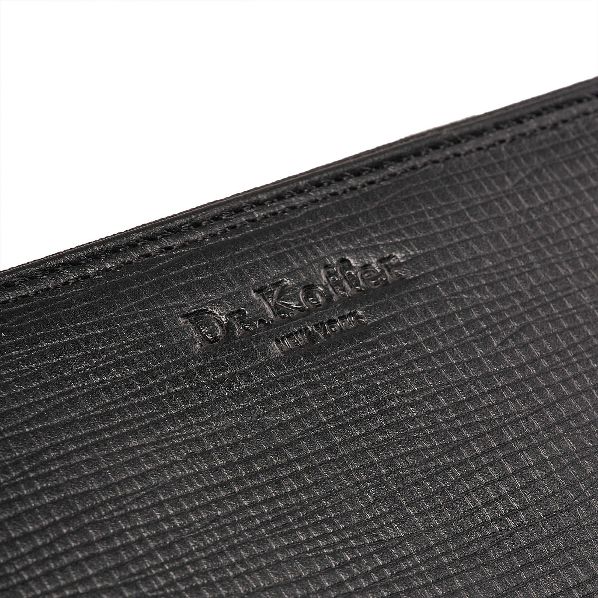 Портмоне Dr.Koffer из натуральной кожи черное