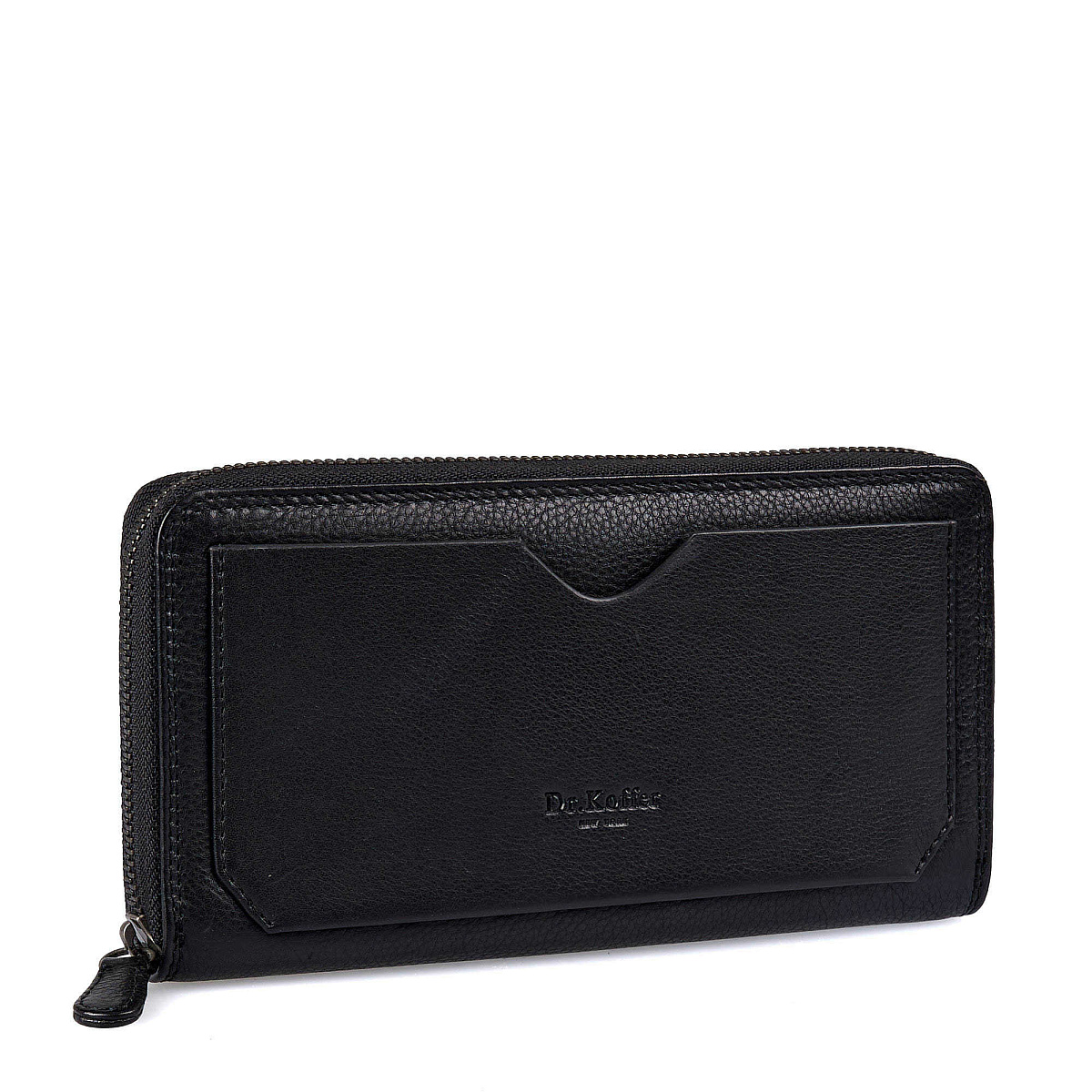 Портмоне Dr.Koffer из натуральной кожи черное
