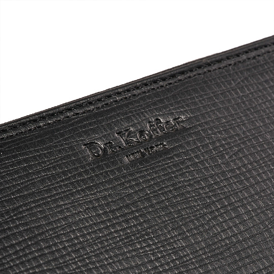 Портмоне Dr.Koffer из натуральной кожи черное