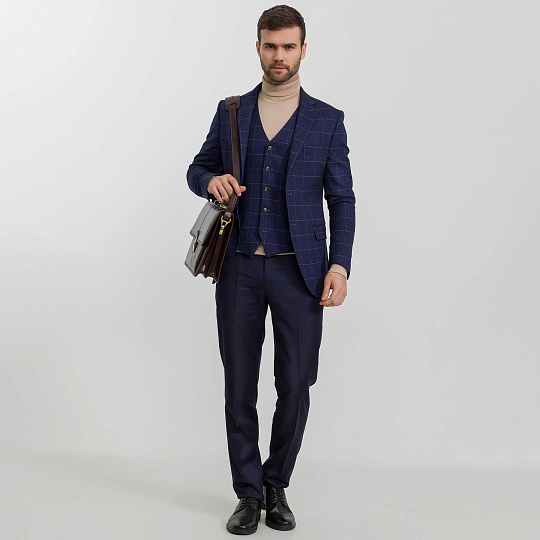 Портфель Dr.Koffer из натуральной кожи темно-коричневый