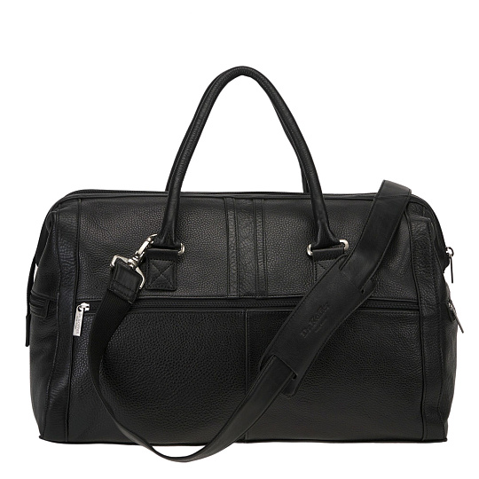 Сумка дорожная саквояж Dr.Koffer из натуральной кожи черный