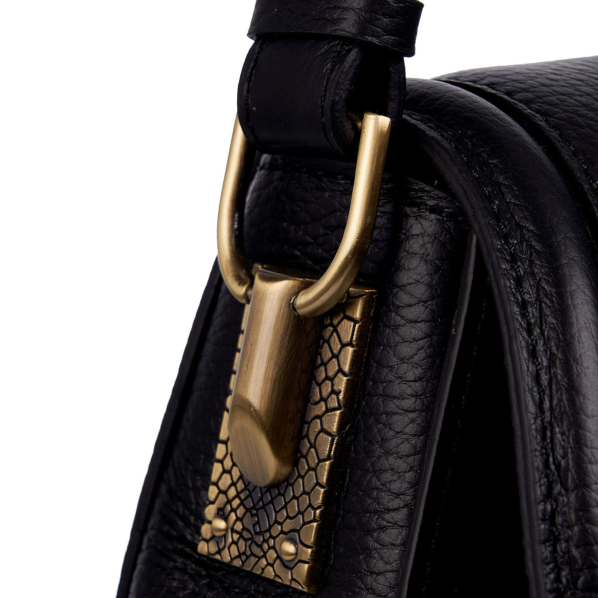 Женская сумка Dr. Koffer из натуральной кожи черная