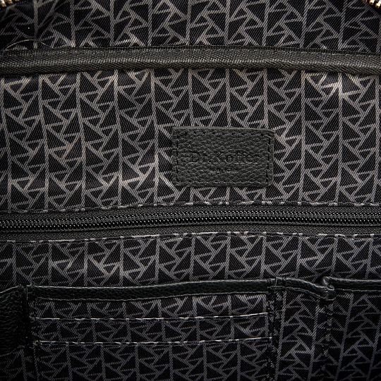 Деловая сумка Dr.Koffer из натуральной кожи черная