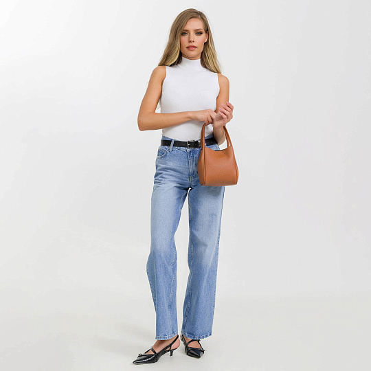 Женская сумка Dr.Koffer из натуральной кожи коричневая