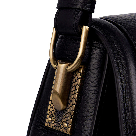 Женская сумка Dr. Koffer из натуральной кожи черная